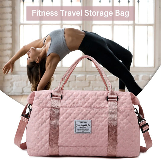 Women’s Travel Duffle Bag – Gym & Overnight Carry-On Tote